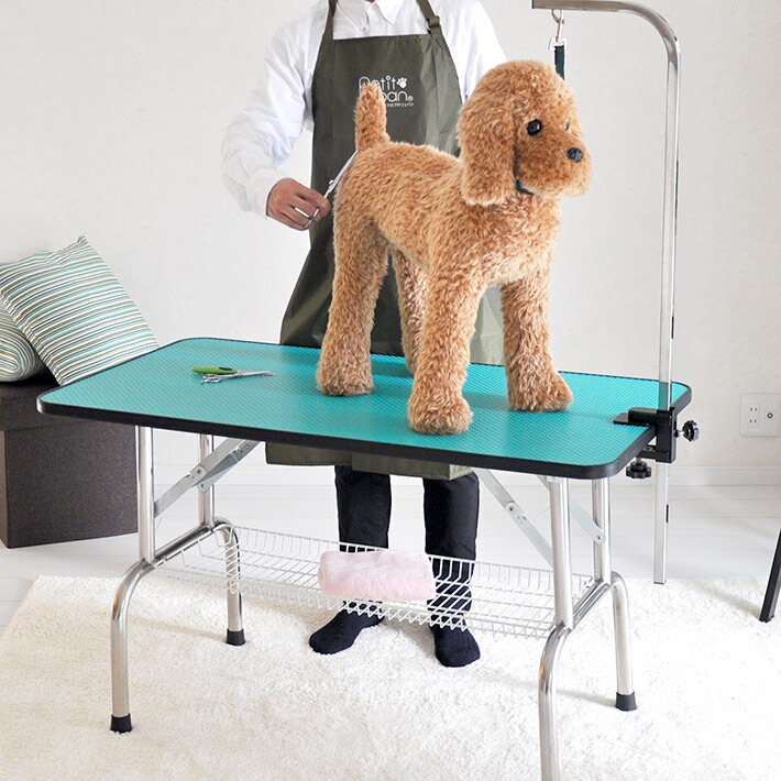 楽天市場】【おすすめ】トリミングテーブル 外付けアーム付 リード紐付