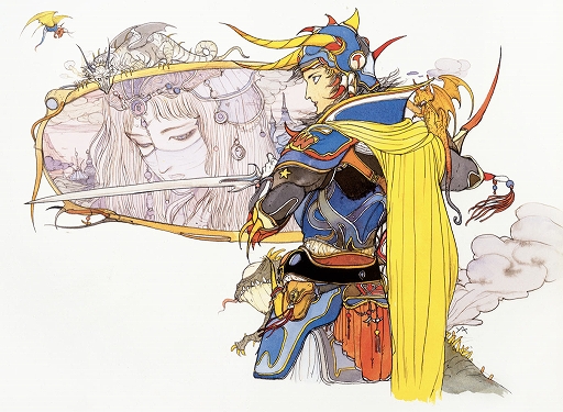 天野喜孝先生の作品のtwin sword(FF3) 天野喜孝先生の作品のtwin