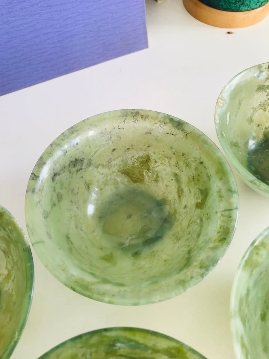 茶道具 時代物 玉杯 緑玉 天然石 中国美術｜Yahoo!フリマ（旧PayPay