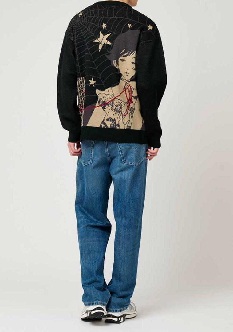 グラニフ 中村佑介 ニット XLサイズ Re 繋がる ウォッシャブルジャ