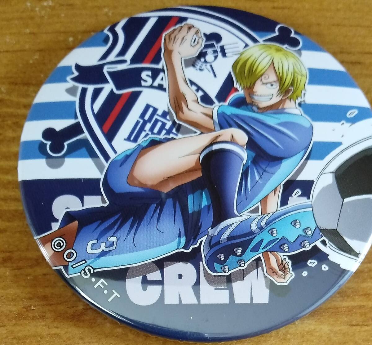 ワンピース ONEPIECE Jリーグ 缶バッジ サッカー サンジ サガン鳥栖