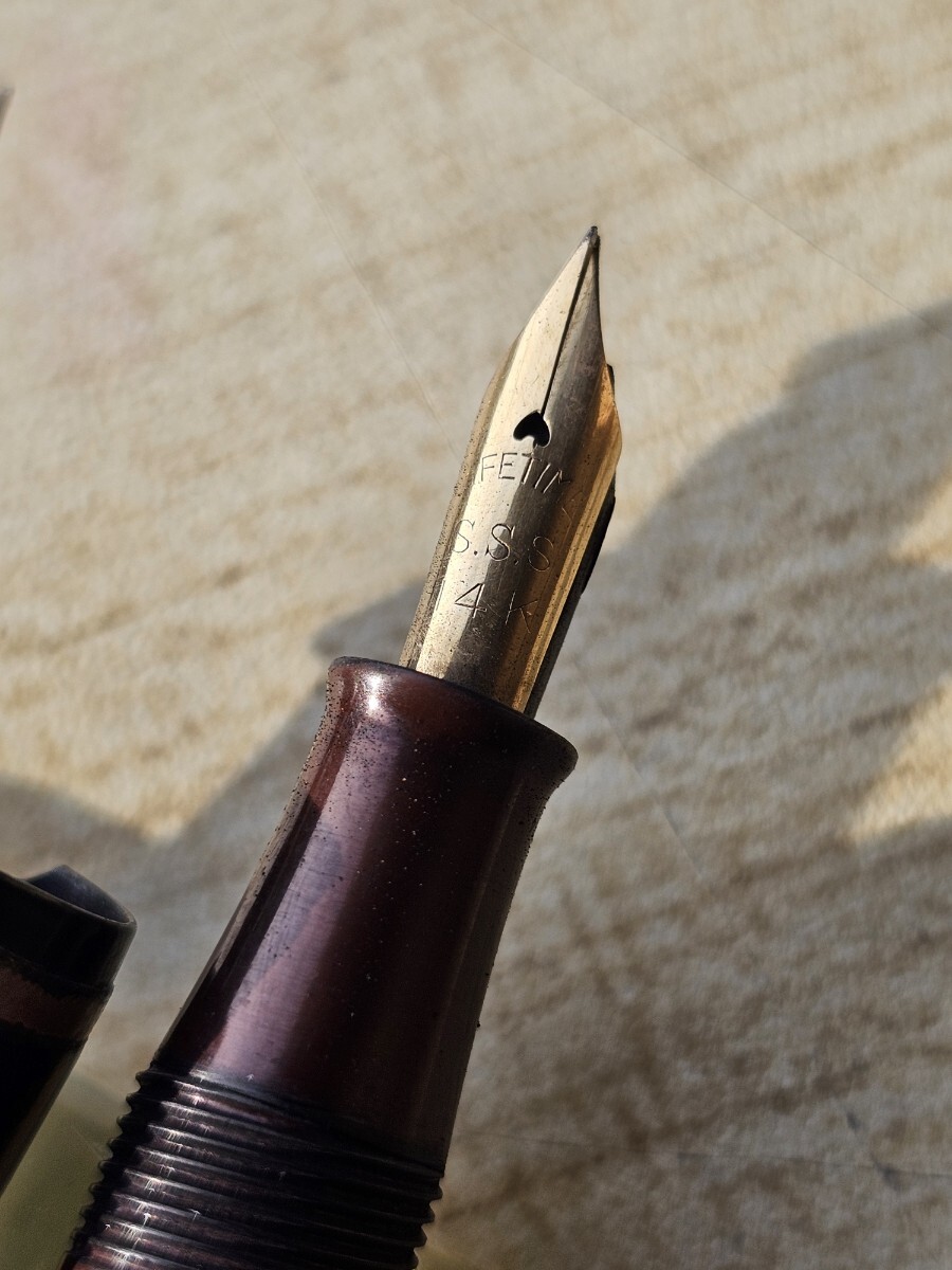 S.S.S. サンエス スリーエス 14K 万年筆 戦前