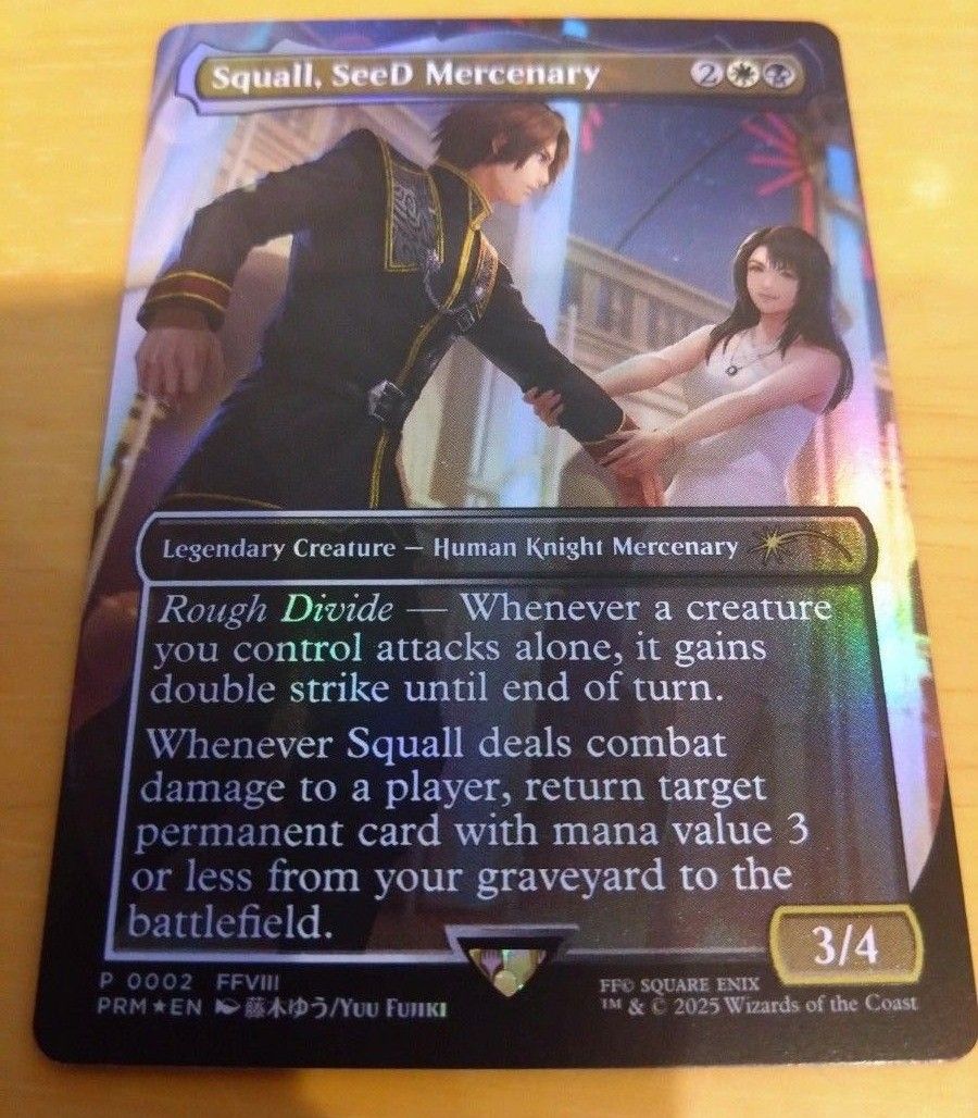 SeeDの傭兵、スコール プロモ Foil MTG FFコラボ 英語版 MTG SeeDの