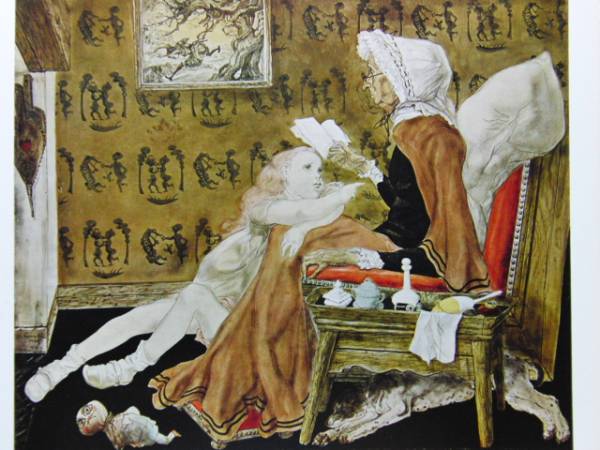 藤田嗣治、「Issy-les-Moulineaux」、希少画集の額装画 藤田嗣治