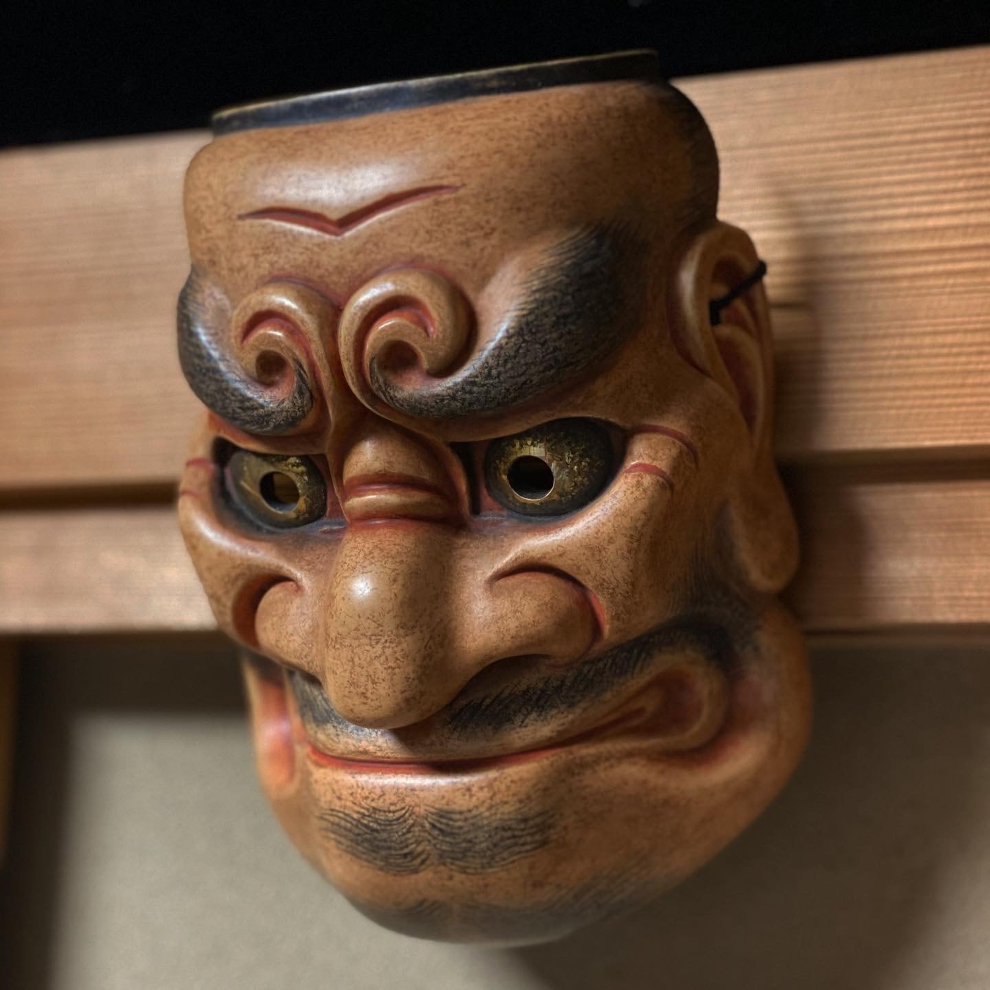 木彫り能面 大べし見(おおべしみ) 大癋見 | Oo-Beshimi | 能面