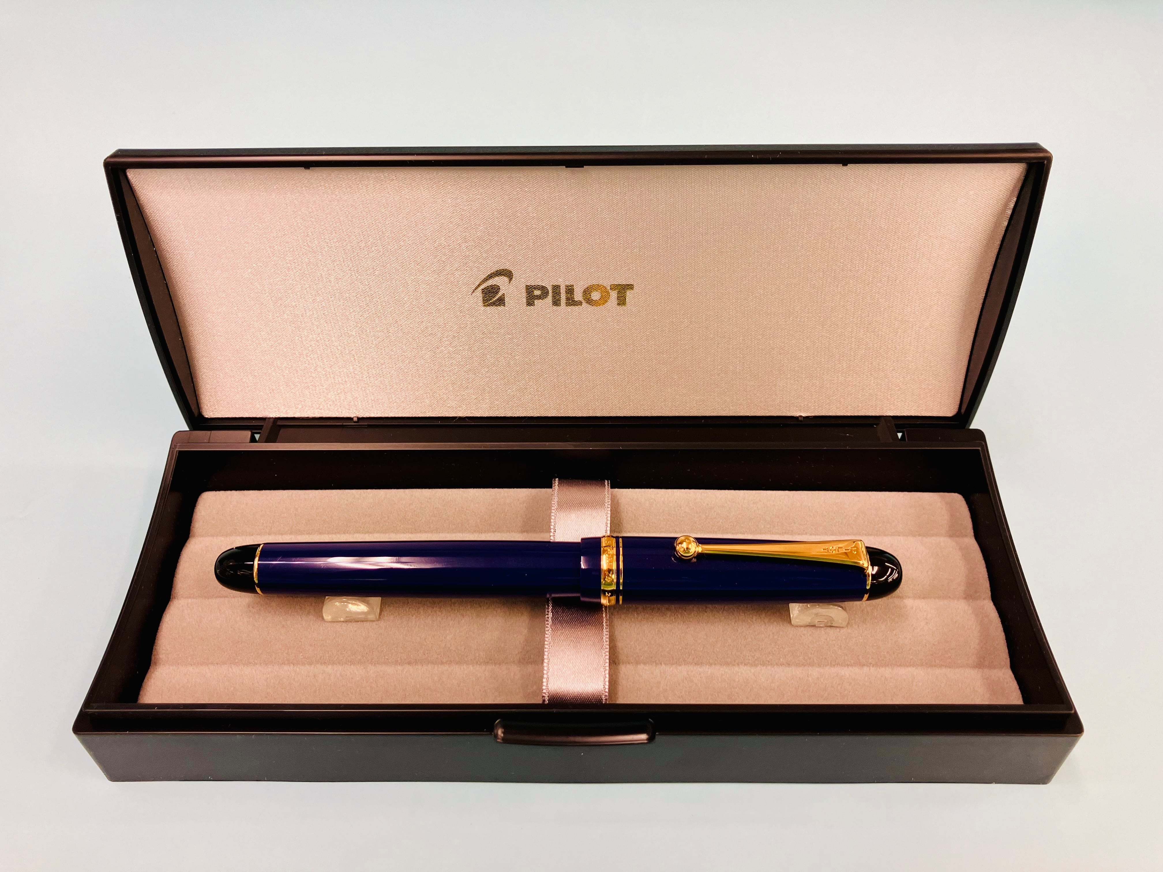 PILOT CUSTOM74 Dark-Blue 網目万年筆字幅F