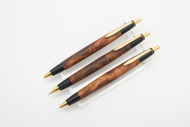 断捨離中しゃあ] 屋久杉工房京 BP ボールペン 光明瘤 真鍮金具 特上