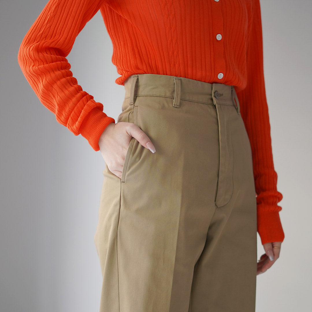 SHINZONE（シンゾーン）ウォッシュド ハイウェスト チノ 23MMSPA07