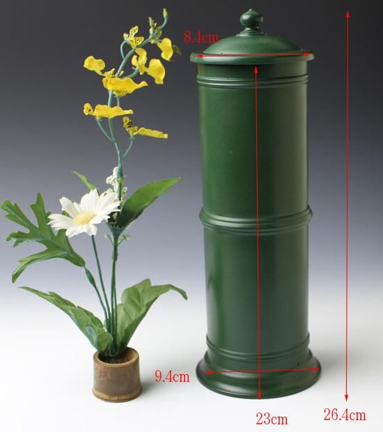 経筒 大 紙箱入 37cm 銅製 経筒 大 紙箱入 37cm 銅製 銅経