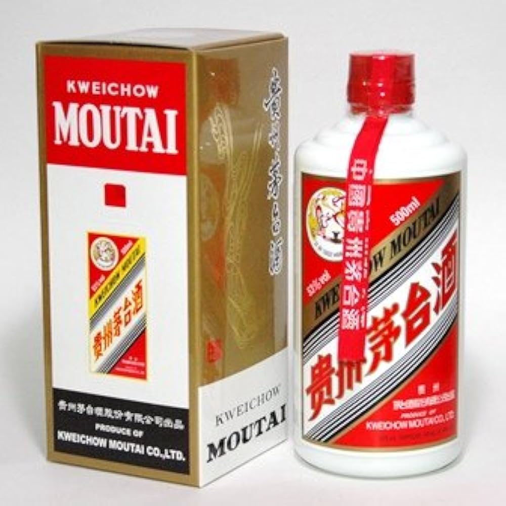 Amazon.co.jp: 貴州茅台酒（きしゅうまおたいしゅ）53°500ml【正規代理