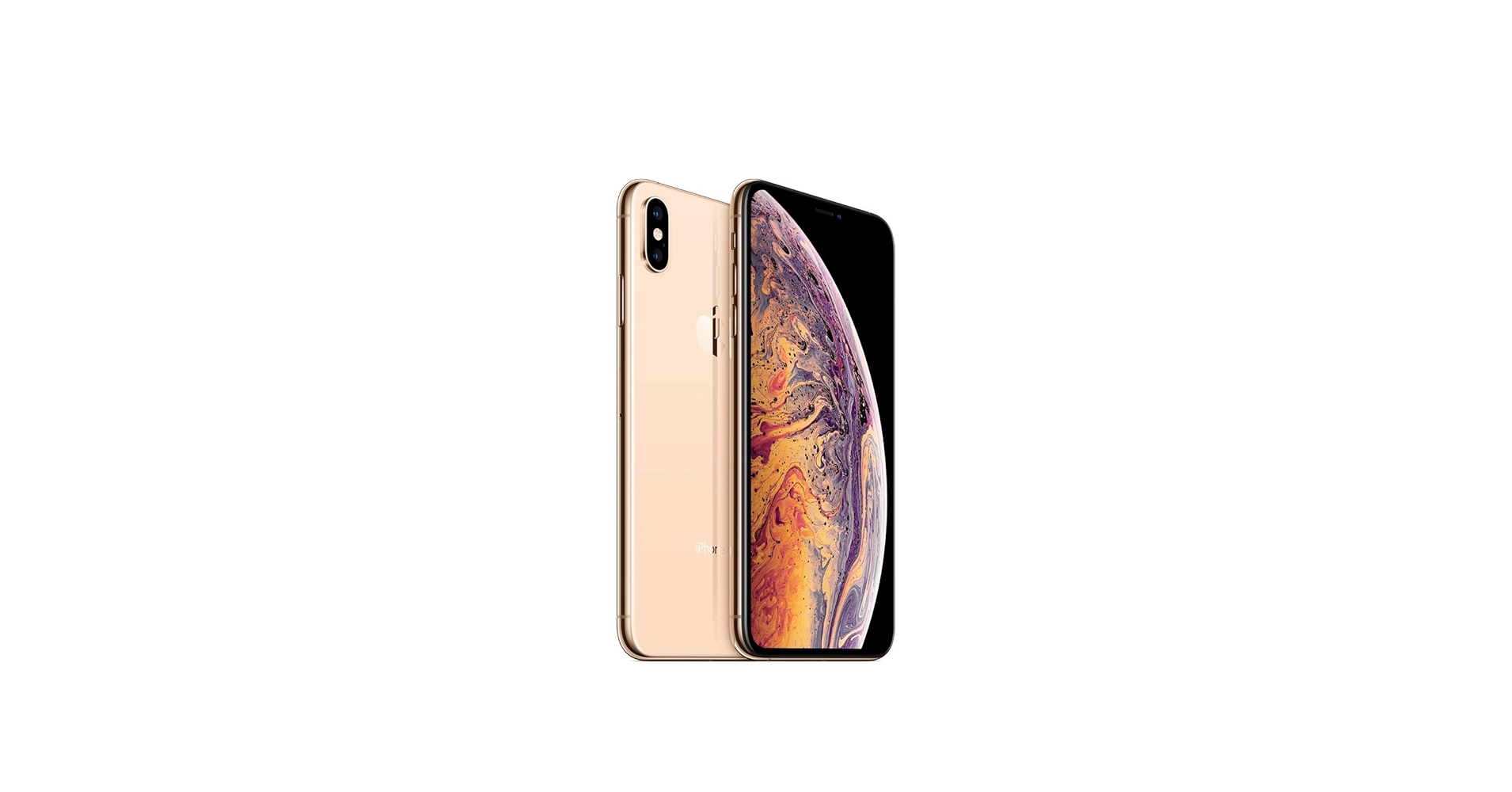 iPhone XS Max 64GB ゴールド 最大容量100% 強化ガラス付き Amazon.com