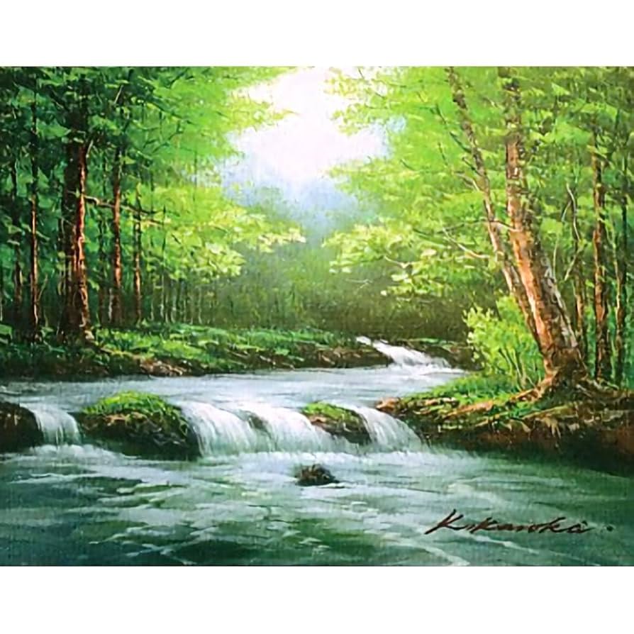 風景画 油彩画 木製フレーム 油彩画 ヴェネツィア風景 木製フレーム 約