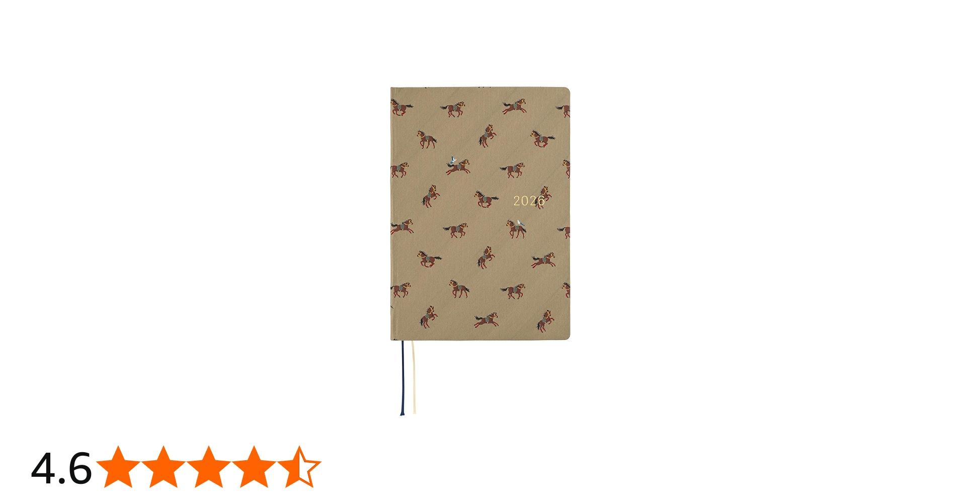 Amazon.co.jp: ほぼ日手帳 2026 HON 英語版 タイ&チーフ/駆ける馬 [A5