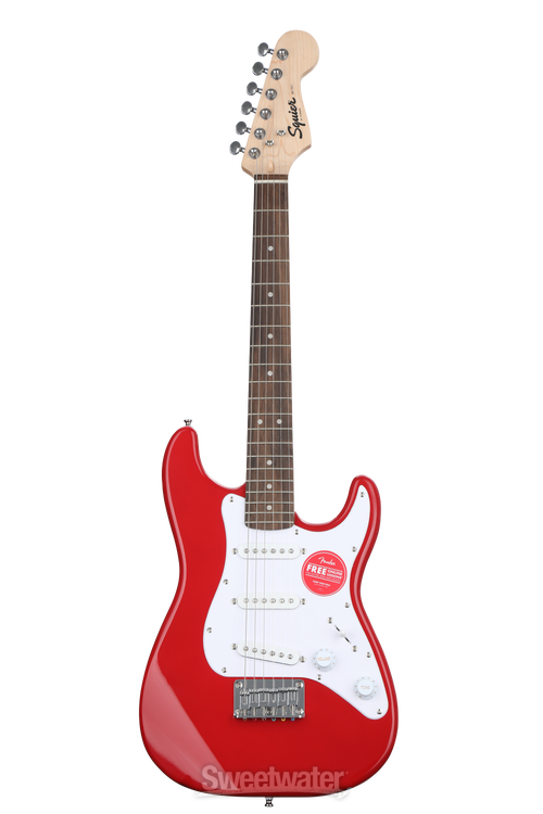 Squier Mini Stratocaster Electric Guitar - Dakota Red, Laurel