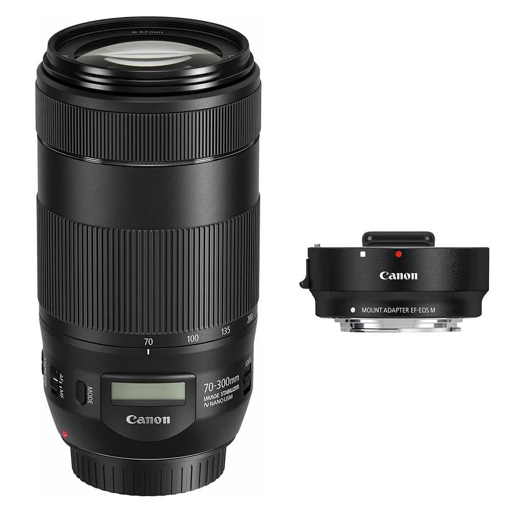 ⭐️美品⭐️Canon EF70-300mm & EF EOS M アダプター ⭐️美品⭐️