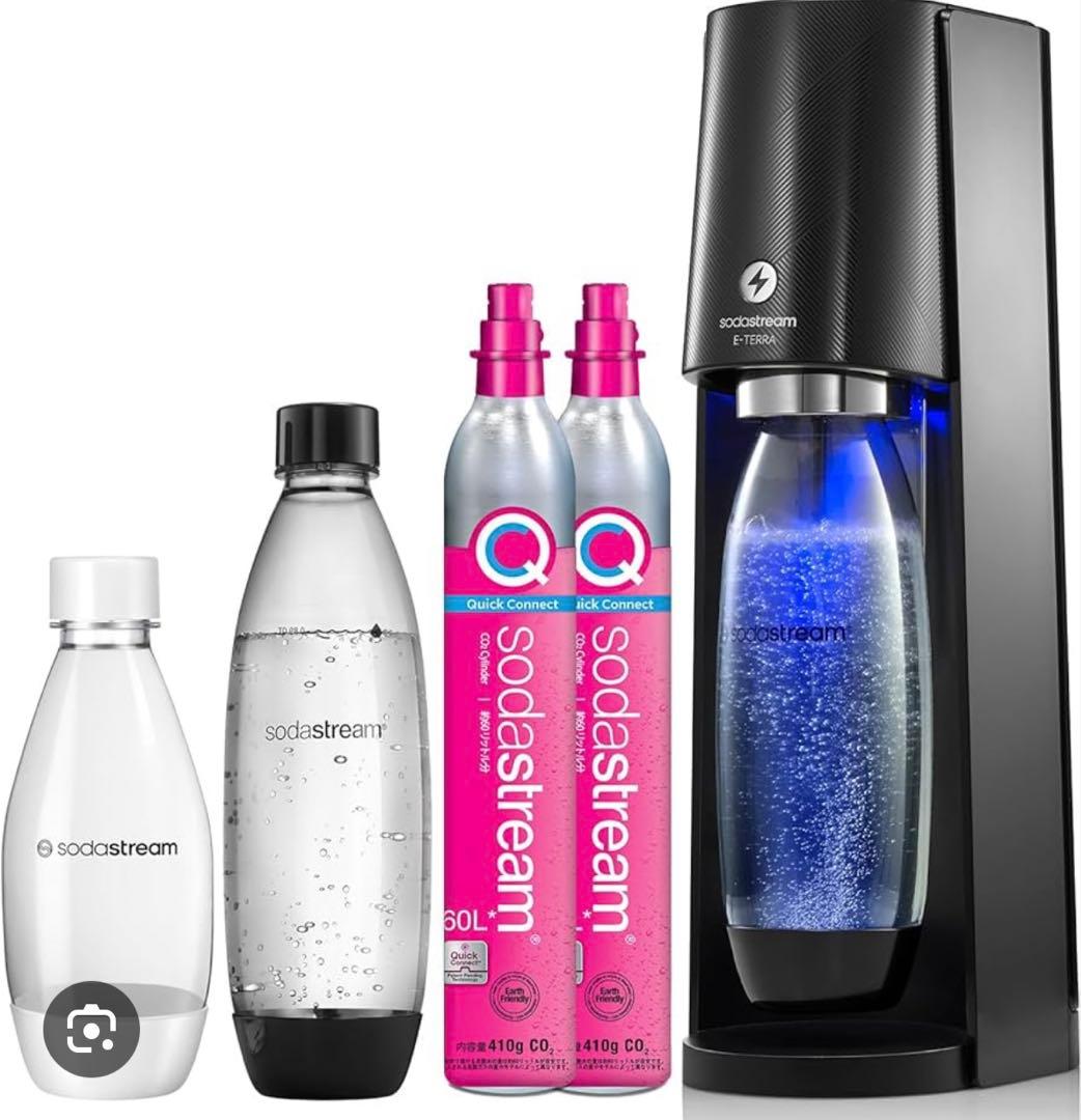 ソーダストリームE-TERRAボトルと炭酸2本セット