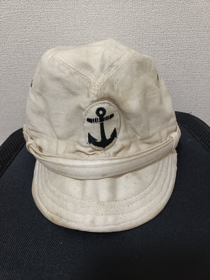 最終値下げ　実物　日本海軍　旧日本軍　略帽　兵用 旧日本軍 海軍略帽 三種兵用