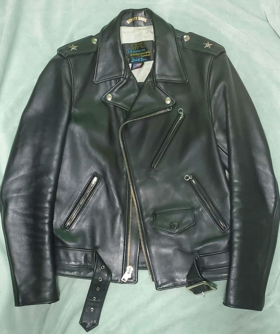 NEIGHBORHOOD×Schottワンスターレザーダブルライダースジャケット NEIGHBORHOOD×Schottワンスターレザーダブルライダースジャケット