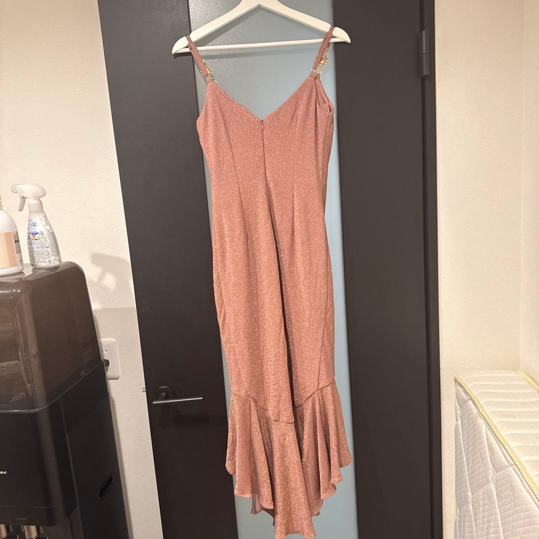 【Andy GLAMOROUS】ラメ ピンク キャバドレス